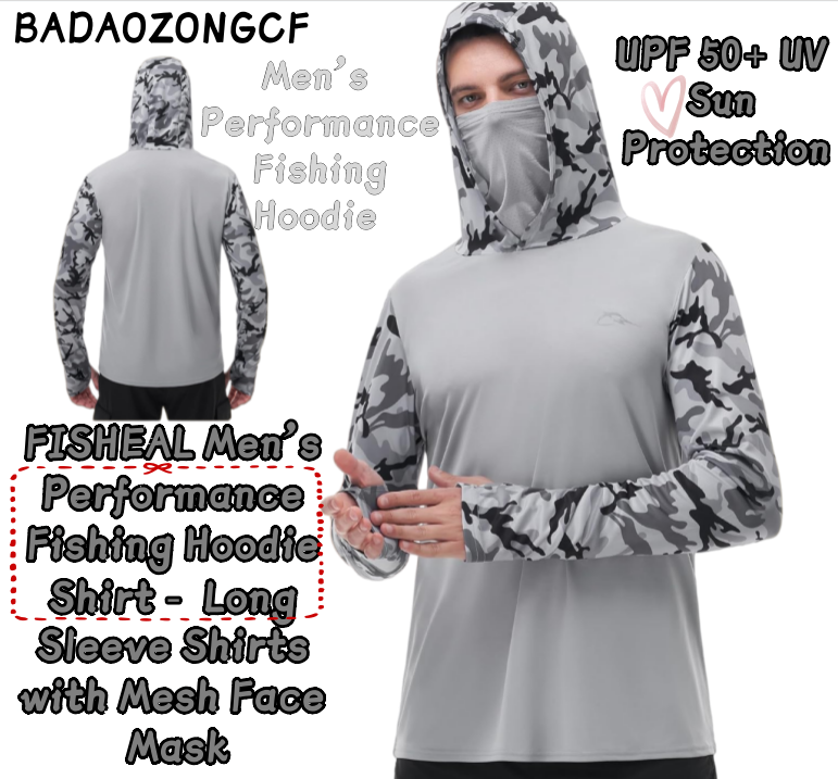 FISHEAL Men's Performance Fish - Fishing Mask Sun Protection 评论和价格