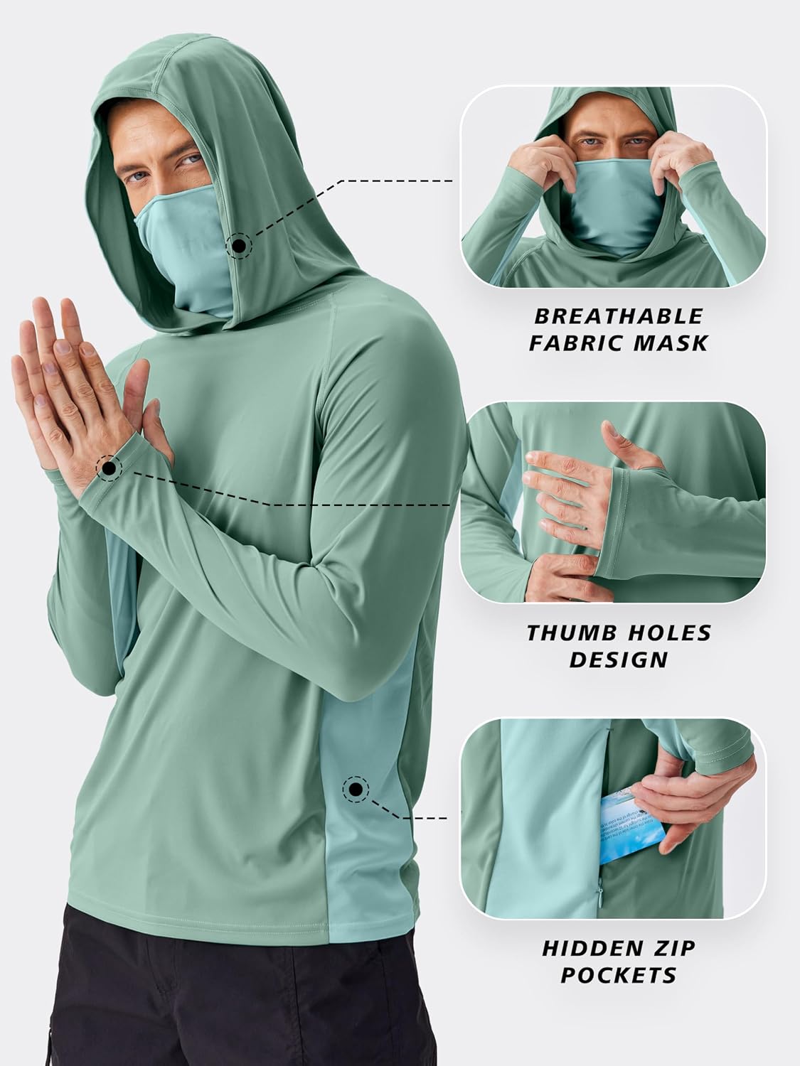 PINSPARK Men's Sun Protection  - Fishing Mask Sun Protection 评论和价格
