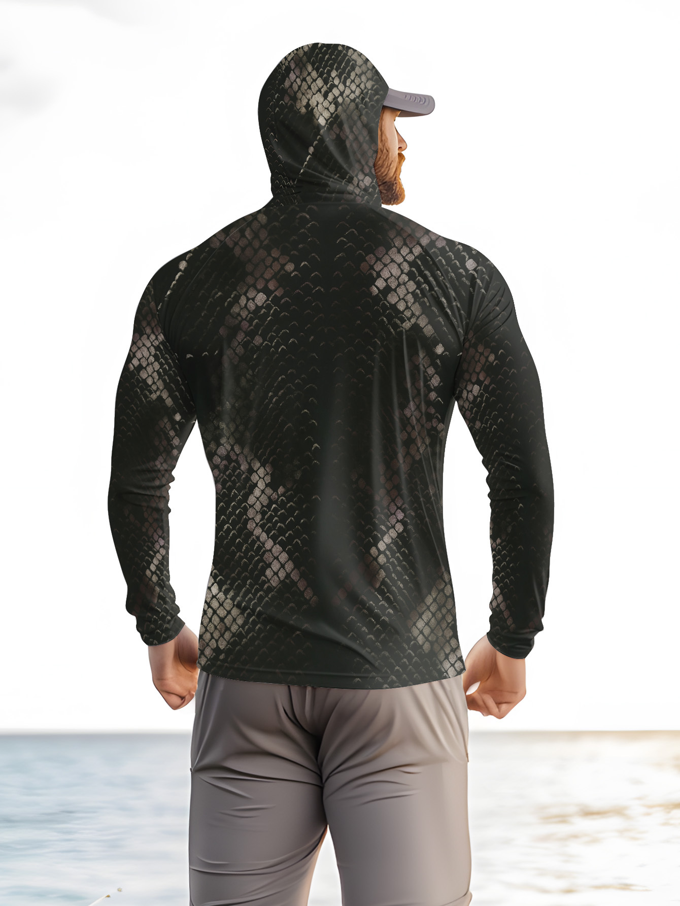 Men's Fishing Hooded Long-Slee - Fishing Hoodie 评论和价格