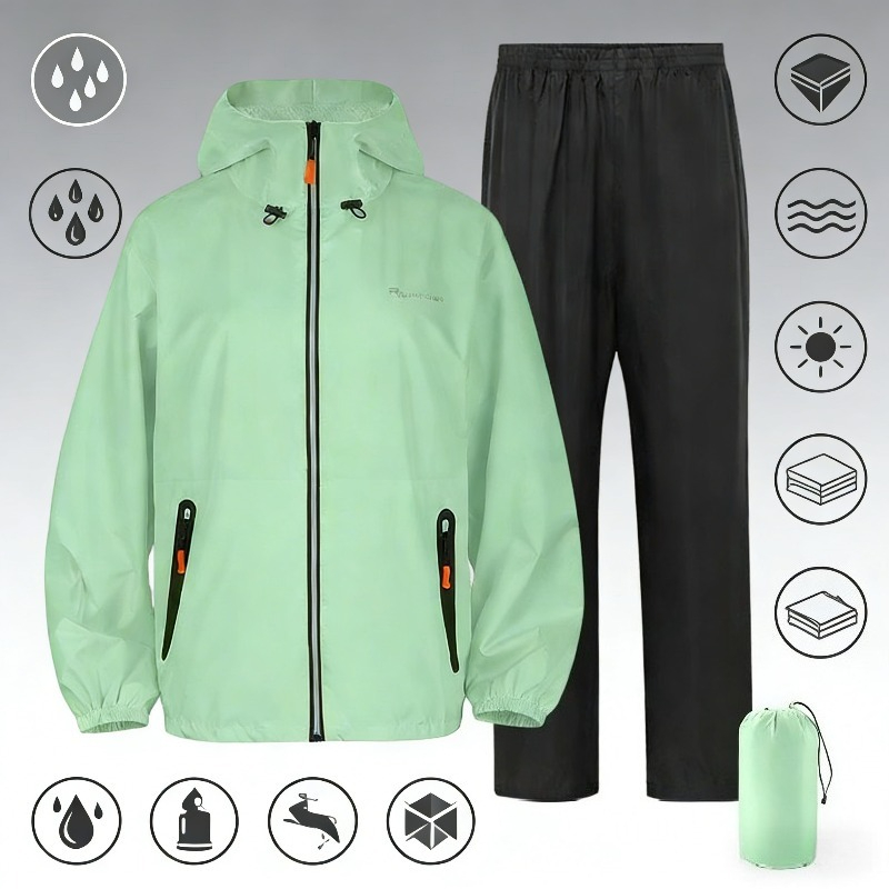 Waterproof Rain Suit Set Full  - Fishing Rain Suit 评论和价格